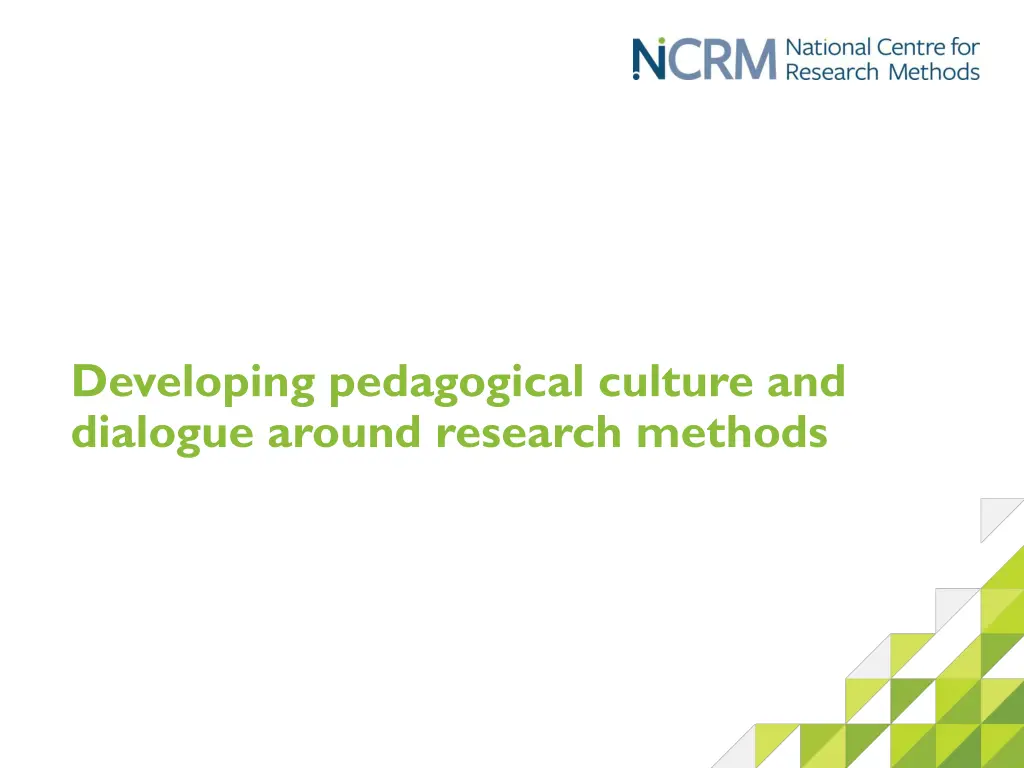 developing pedagogical culture and dialogue