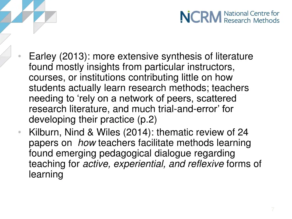 earley 2013 more extensive synthesis