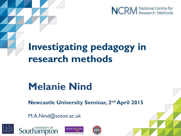 investigating pedagogy in research methods