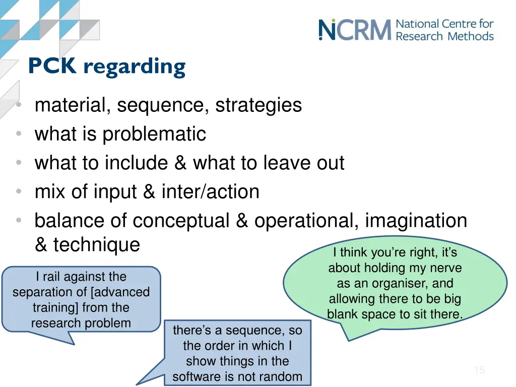 pck regarding