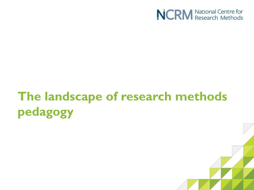 the landscape of research methods pedagogy