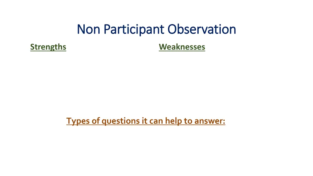 non participant observation non participant