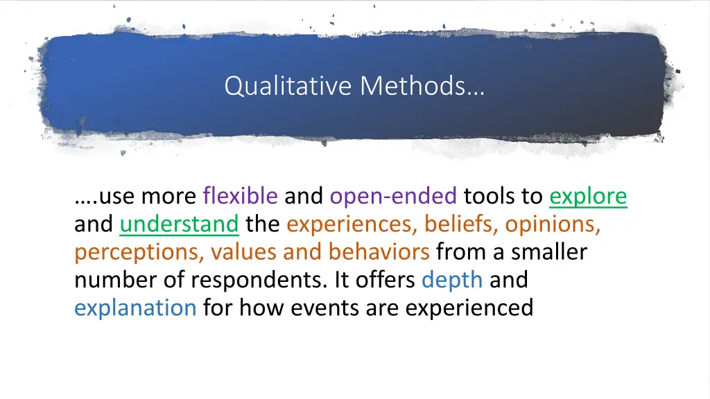 qualitative methods