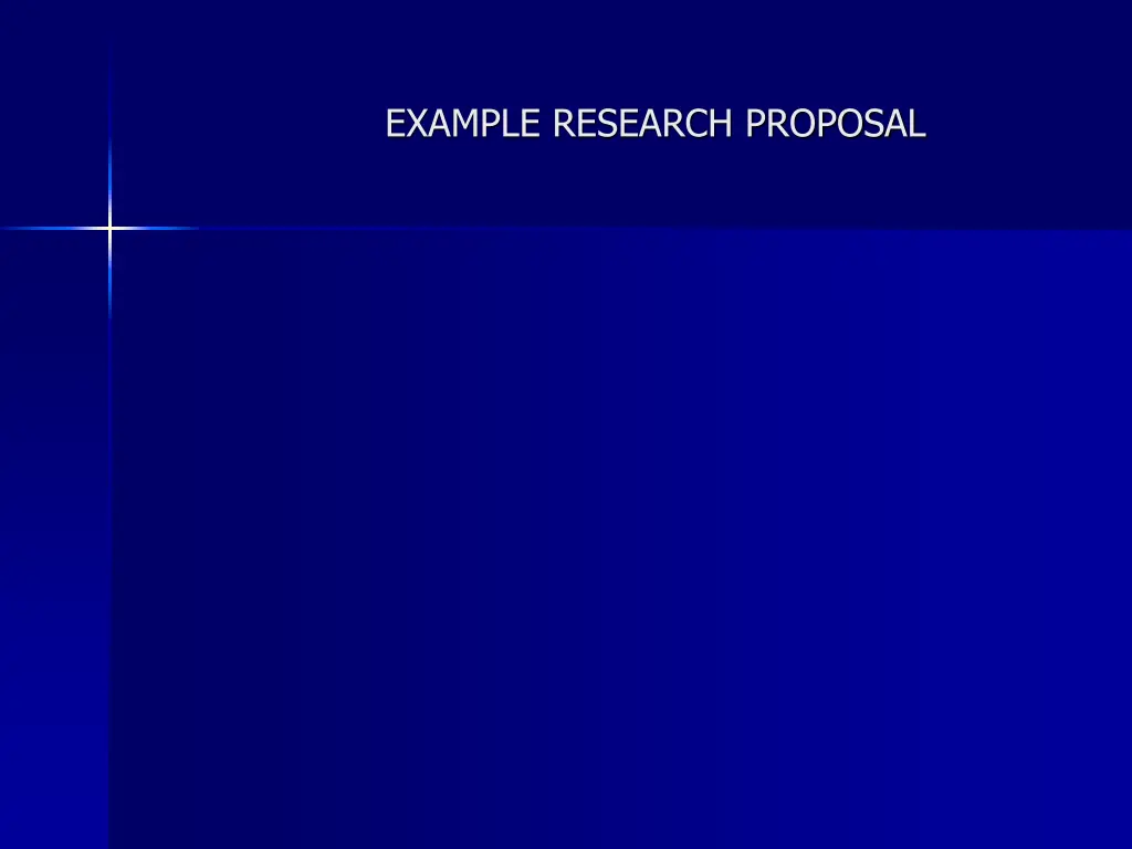 example research proposal