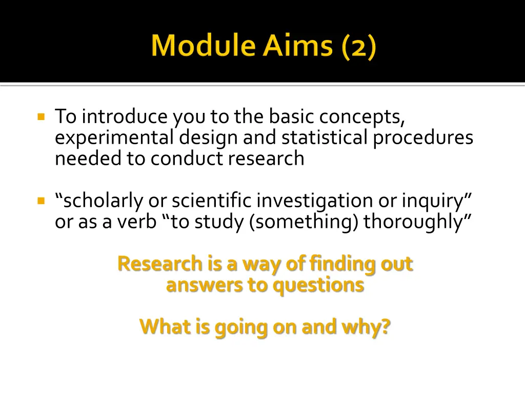 to introduce you to the basic concepts