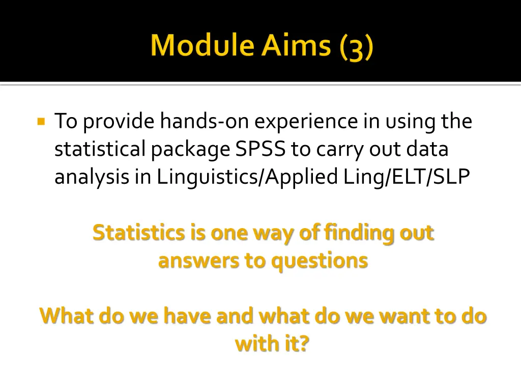 to provide hands on experience in using