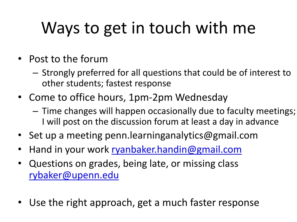 ways to get in touch with me