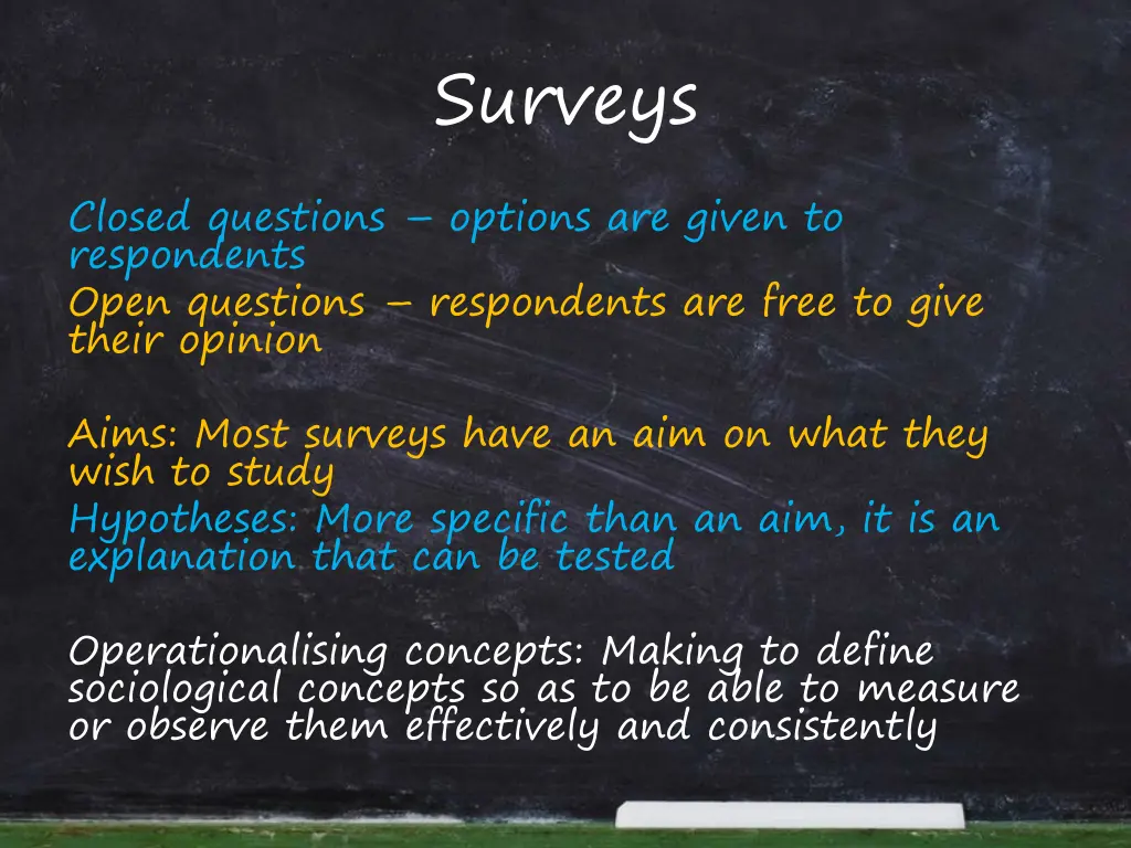 surveys