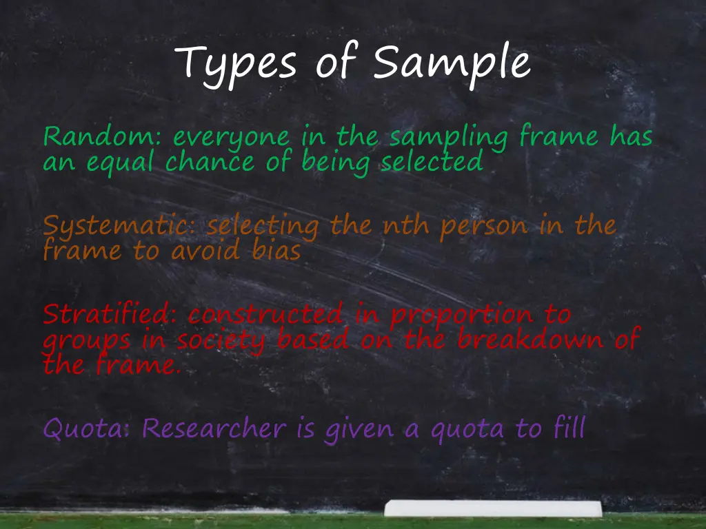 types of sample