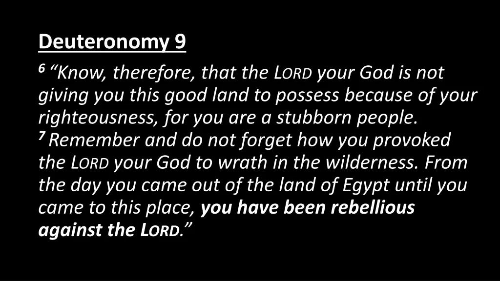 deuteronomy 9 1