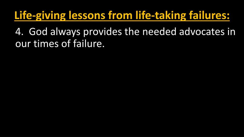 life giving lessons from life taking failures 12