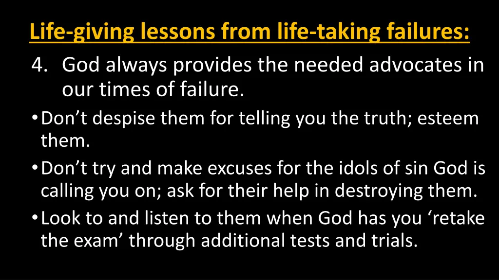 life giving lessons from life taking failures 13