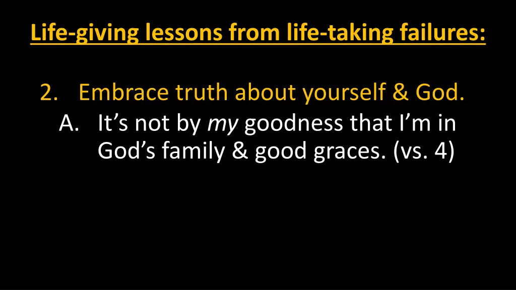 life giving lessons from life taking failures 4