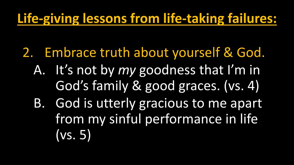 life giving lessons from life taking failures 6