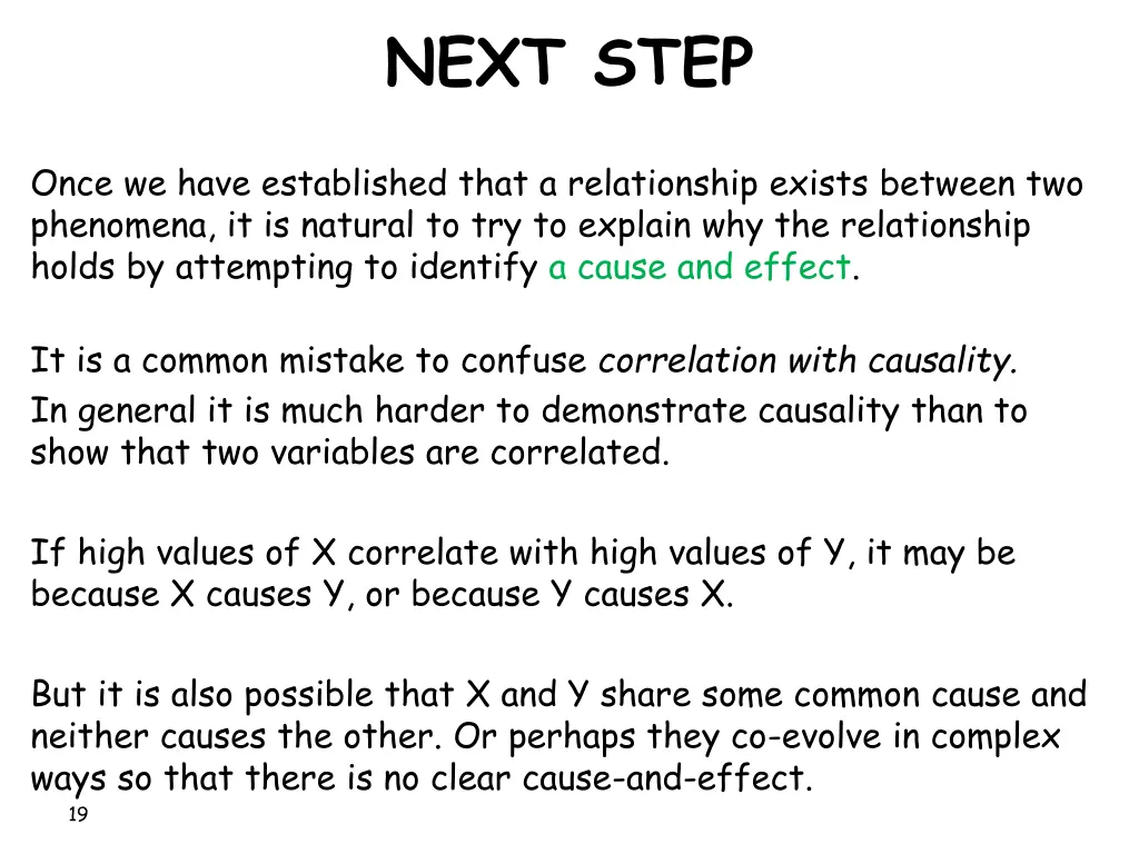 next step