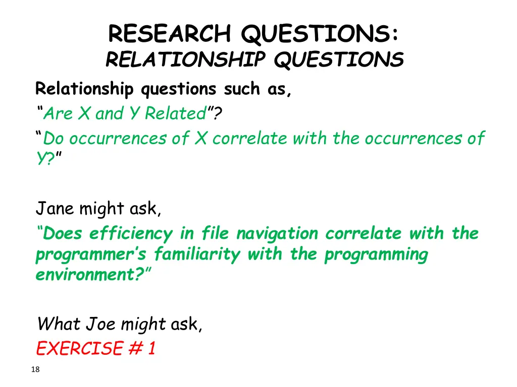 research questions relationship questions 1