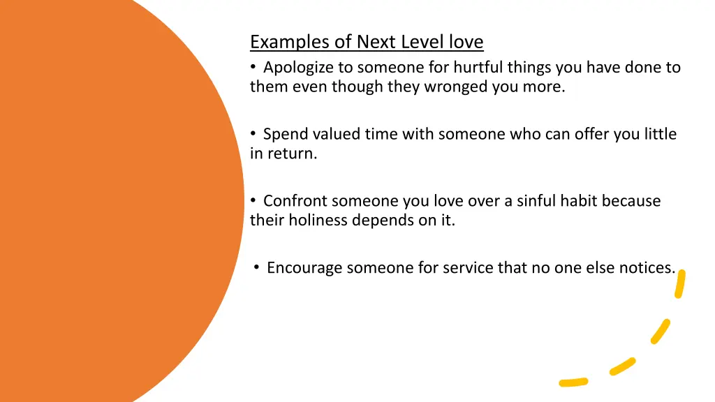 examples of next level love apologize to someone