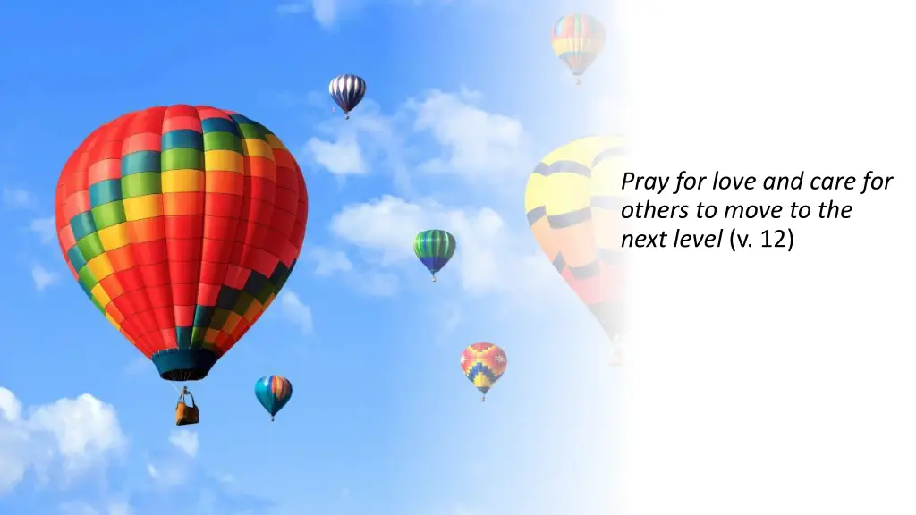 pray for love and care for others to move