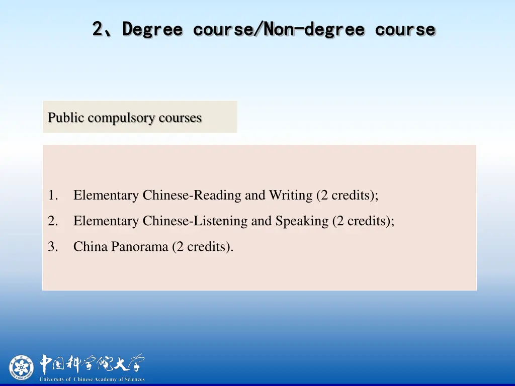 2 2 degree course non degree course non degree 1