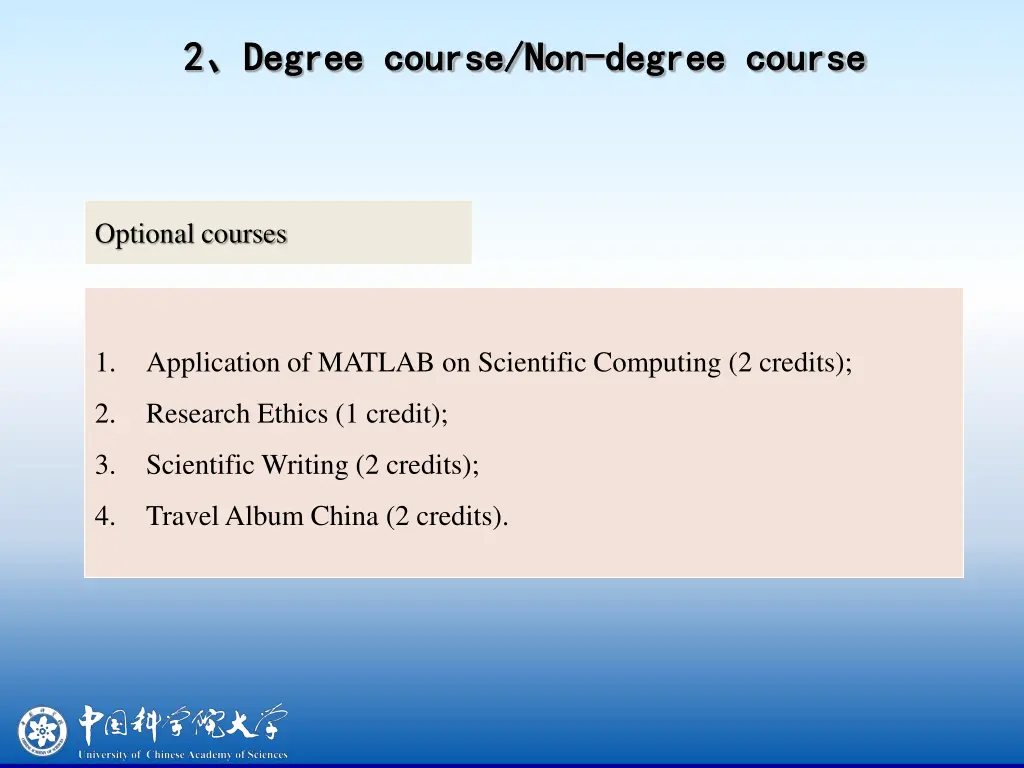 2 2 degree course non degree course non degree 2
