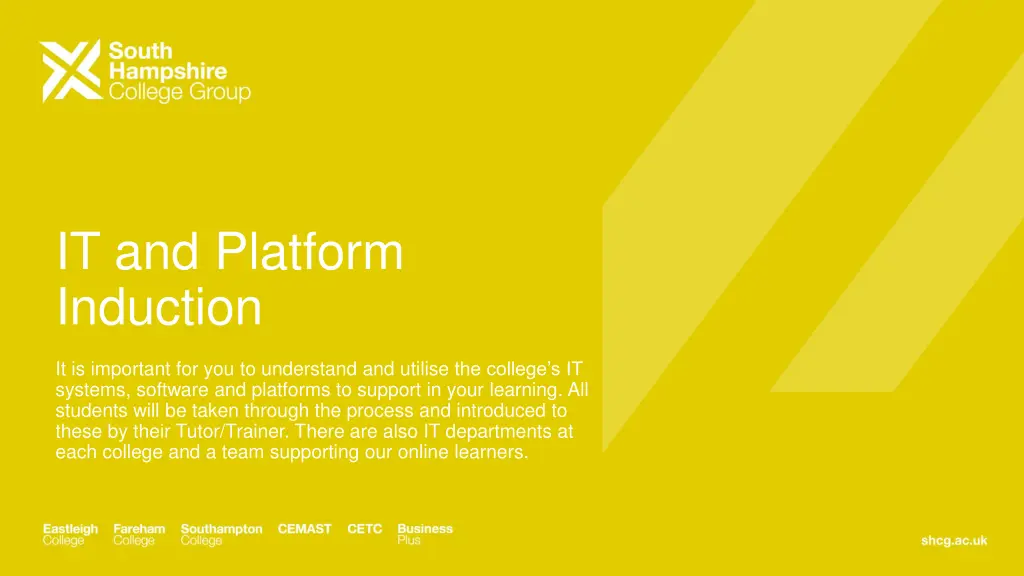 it and platform induction