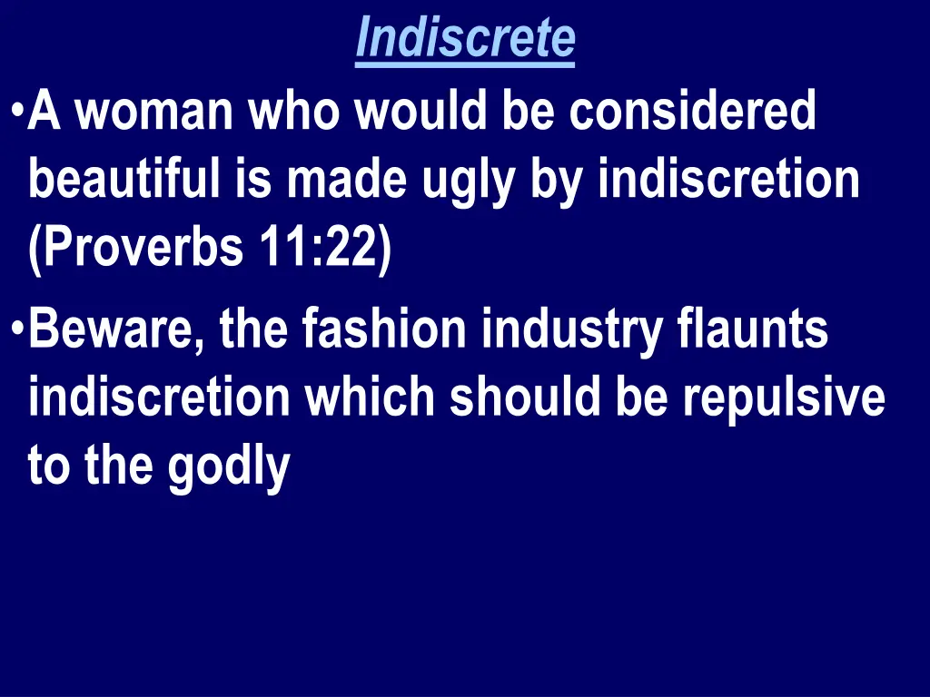 indiscrete 1