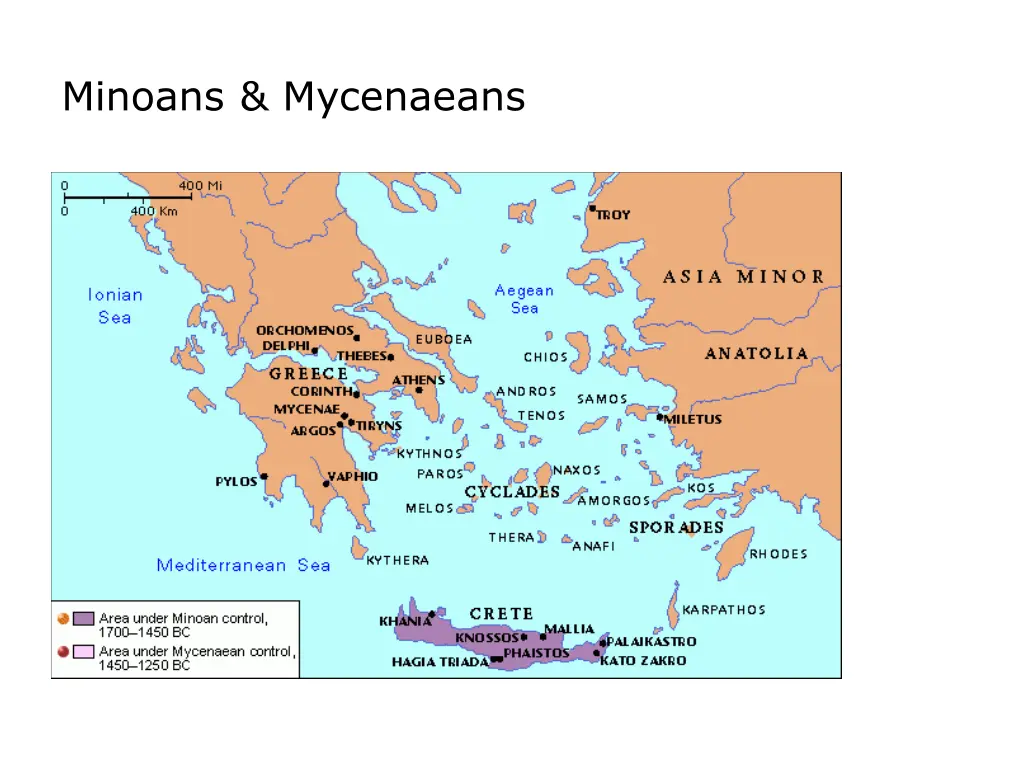 minoans mycenaeans
