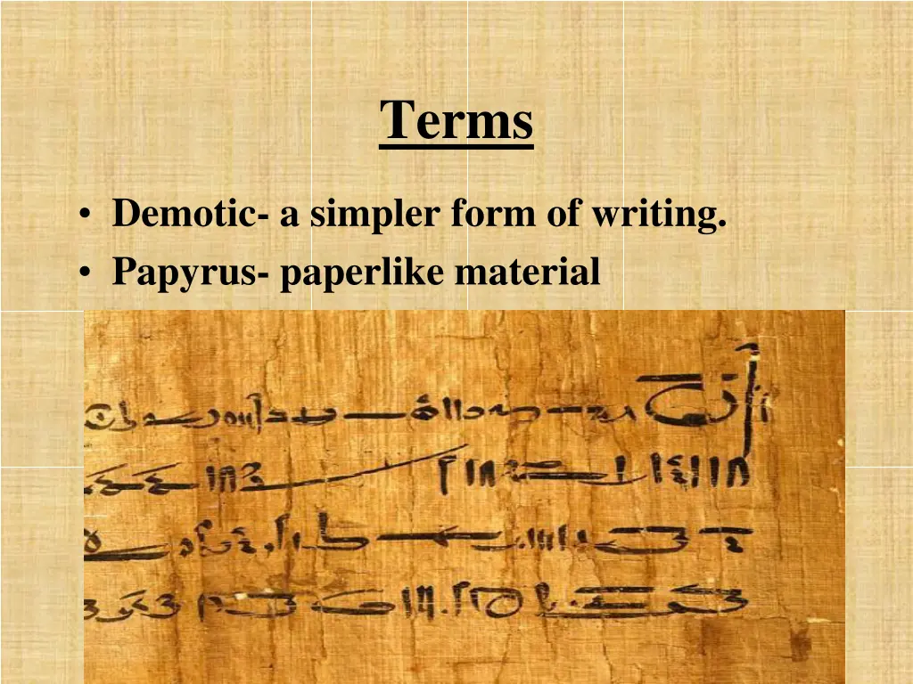 terms