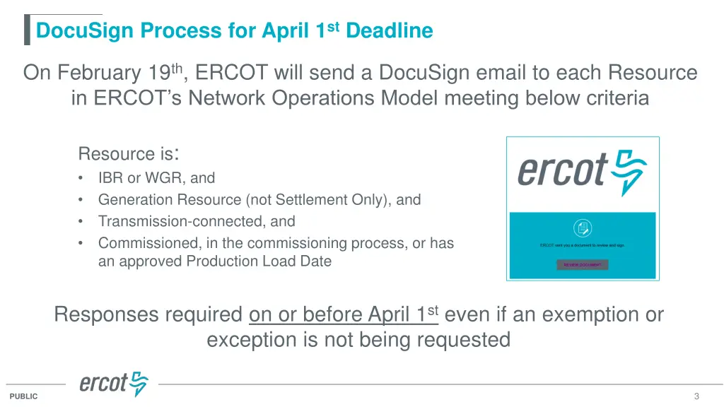docusign process for april 1 st deadline