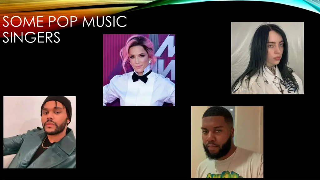 some pop music singers
