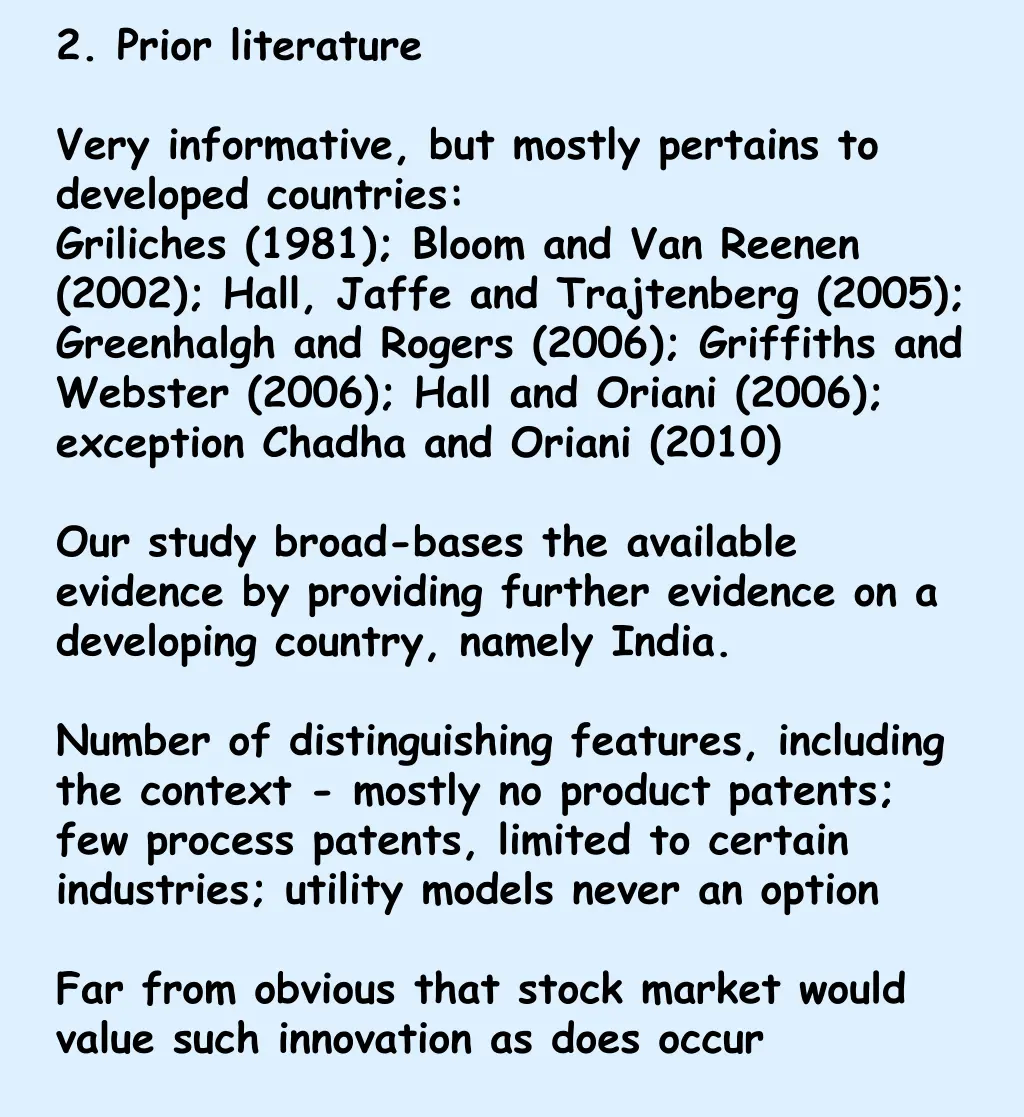 2 prior literature