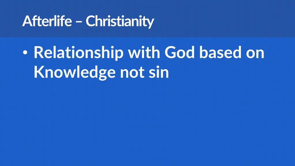 afterlife christianity