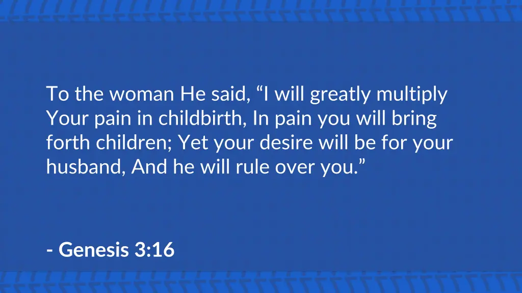 to the woman he said i will greatly multiply your