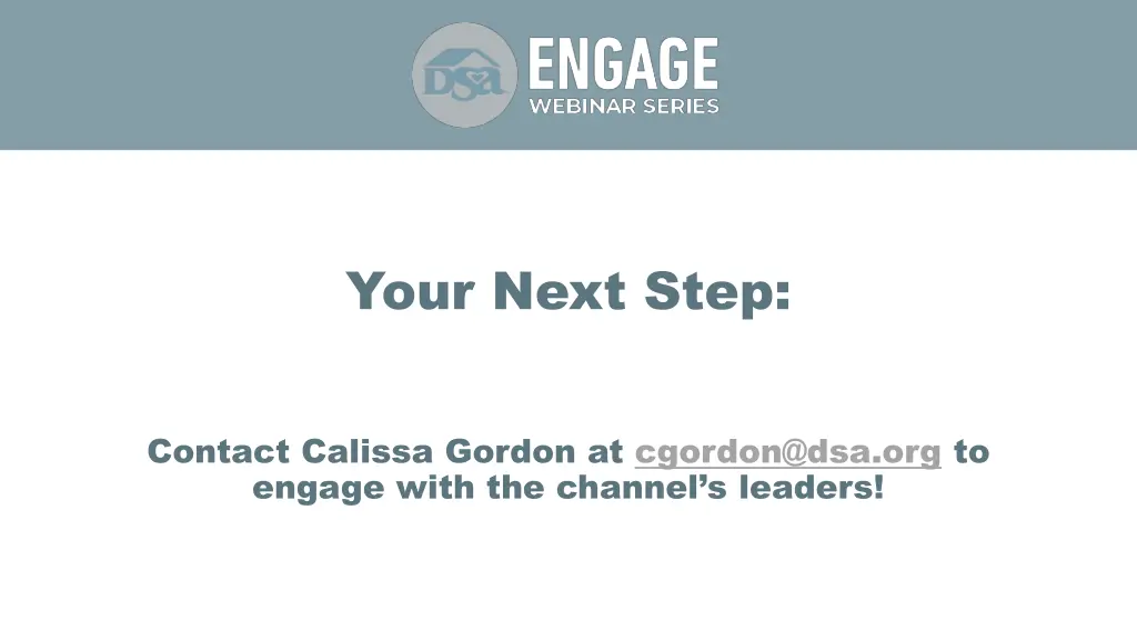 your next step