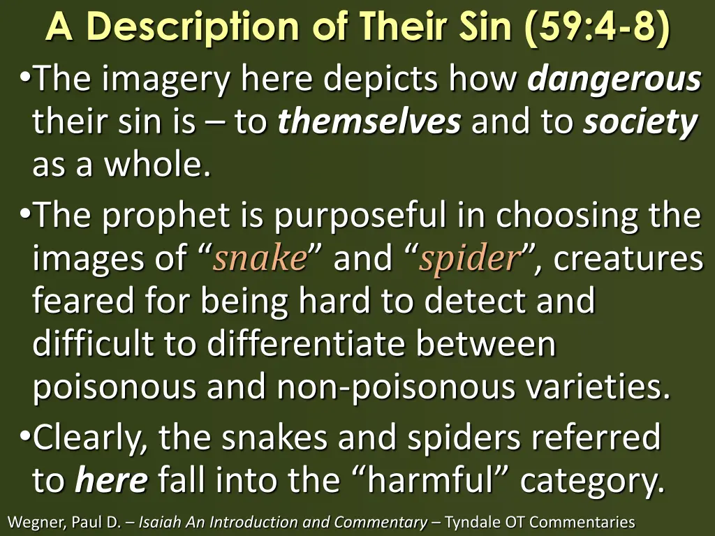 a description of their sin 59 4 8 the imagery