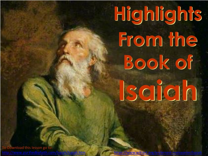 highlights from the book of isaiah