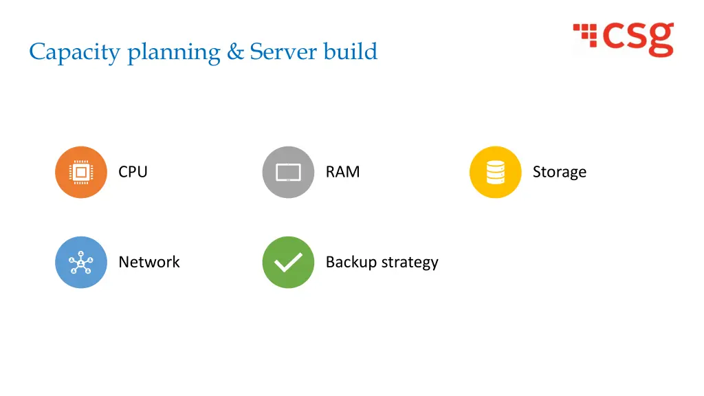 capacity planning server build