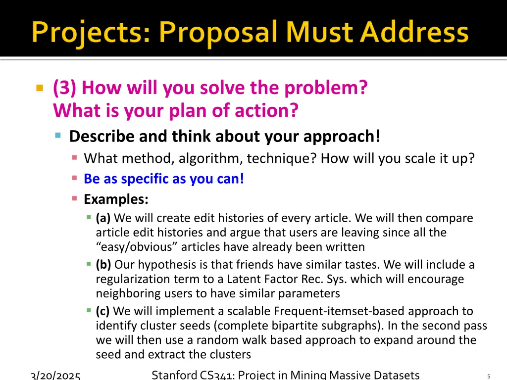 3 how will you solve the problem what is your