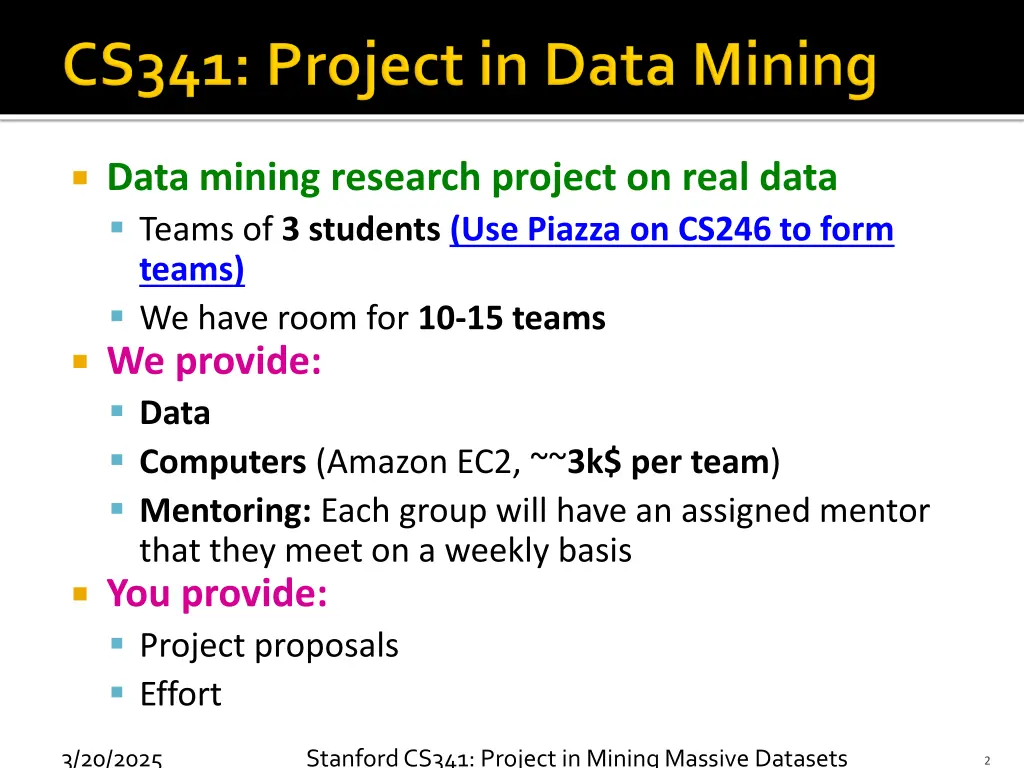 data mining research project on real data teams