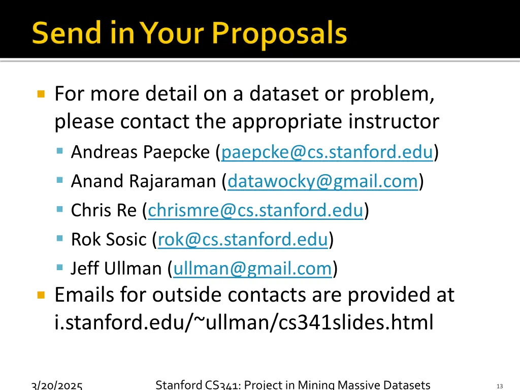 for more detail on a dataset or problem please