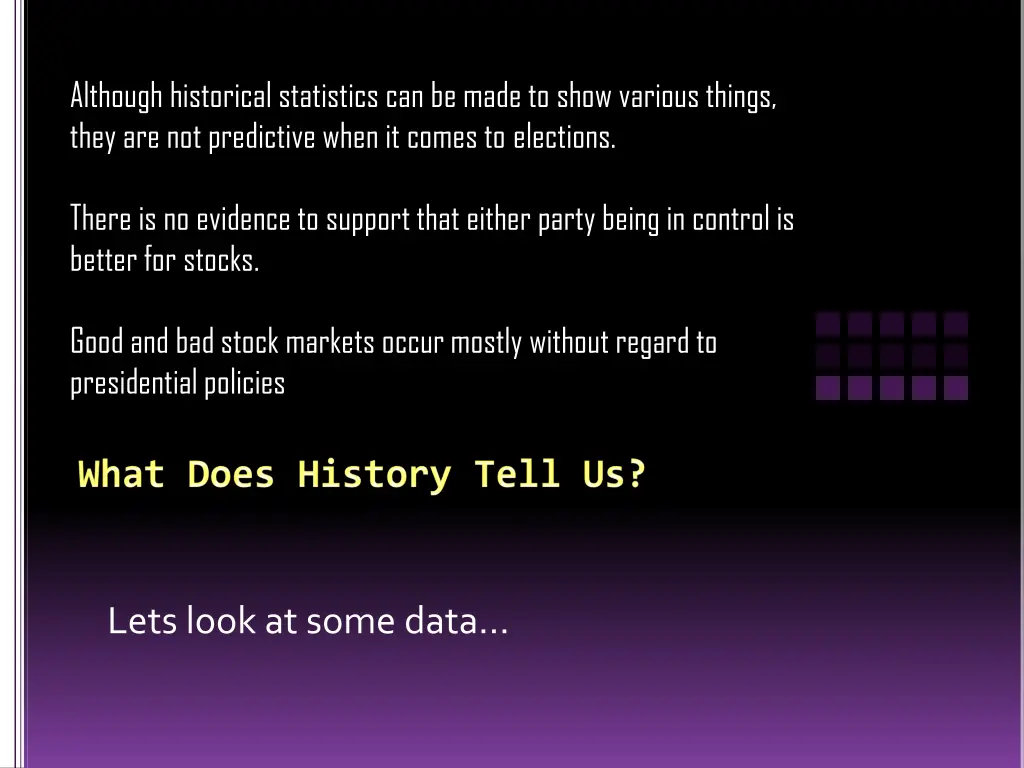 although historical statistics can be made