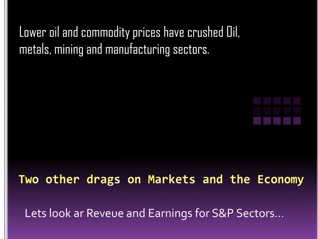 lower oil and commodity prices have crushed