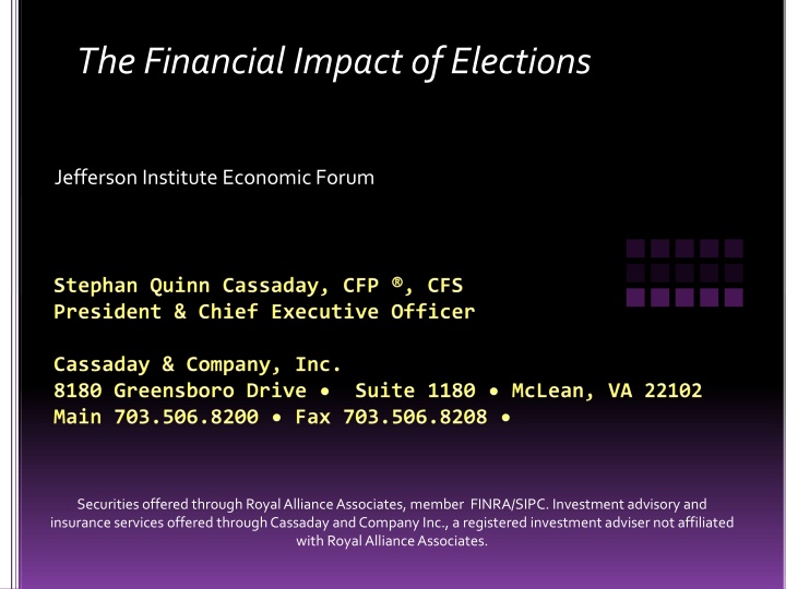 the financial impact of elections