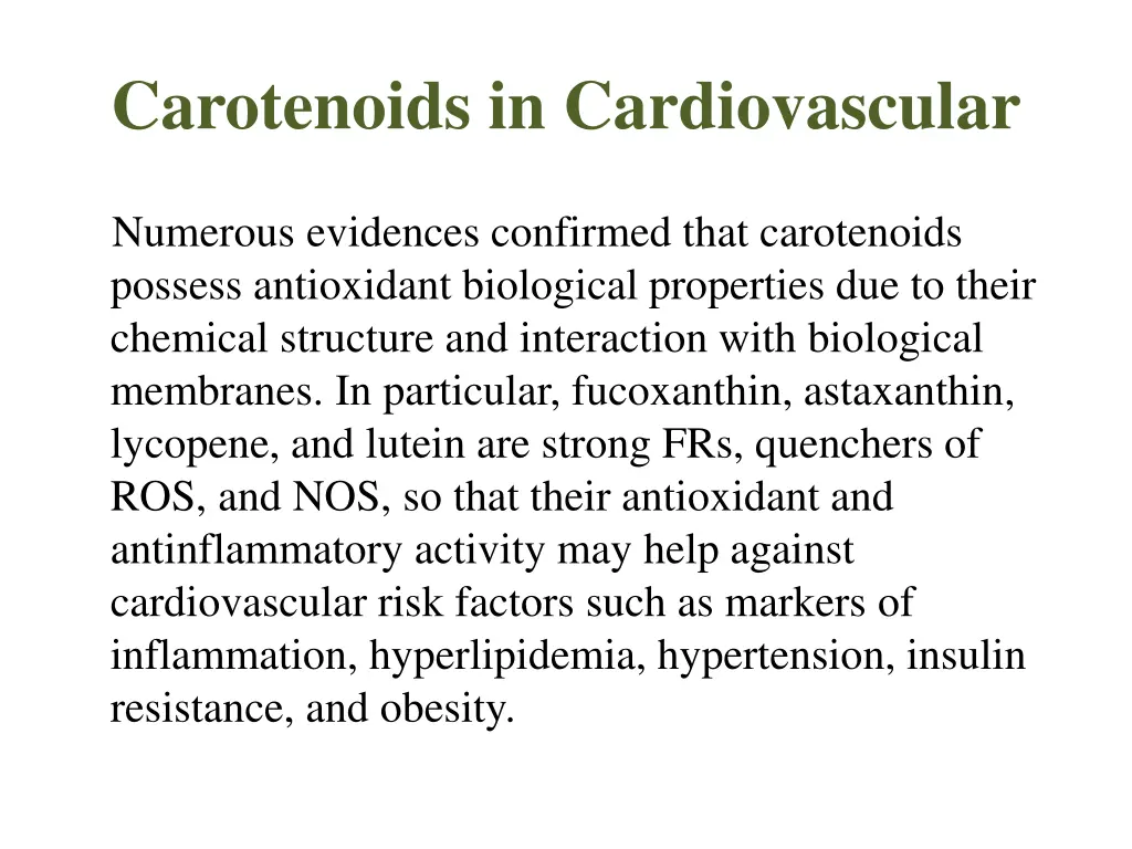carotenoids in cardiovascular 1