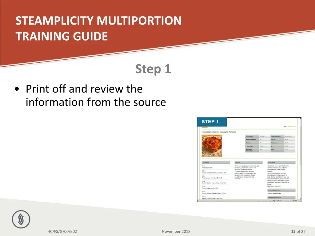 steamplicity multiportion training guide 12