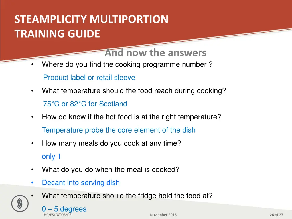 steamplicity multiportion training guide 23