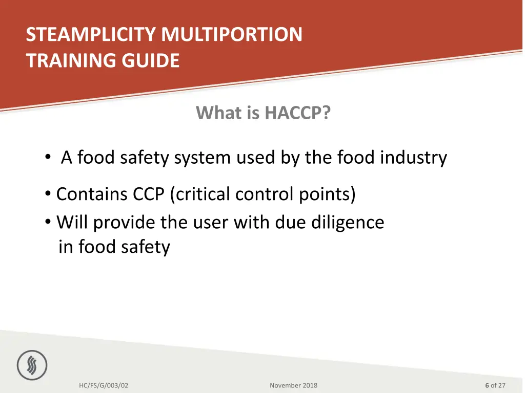 steamplicity multiportion training guide 4