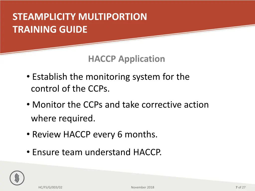 steamplicity multiportion training guide 5