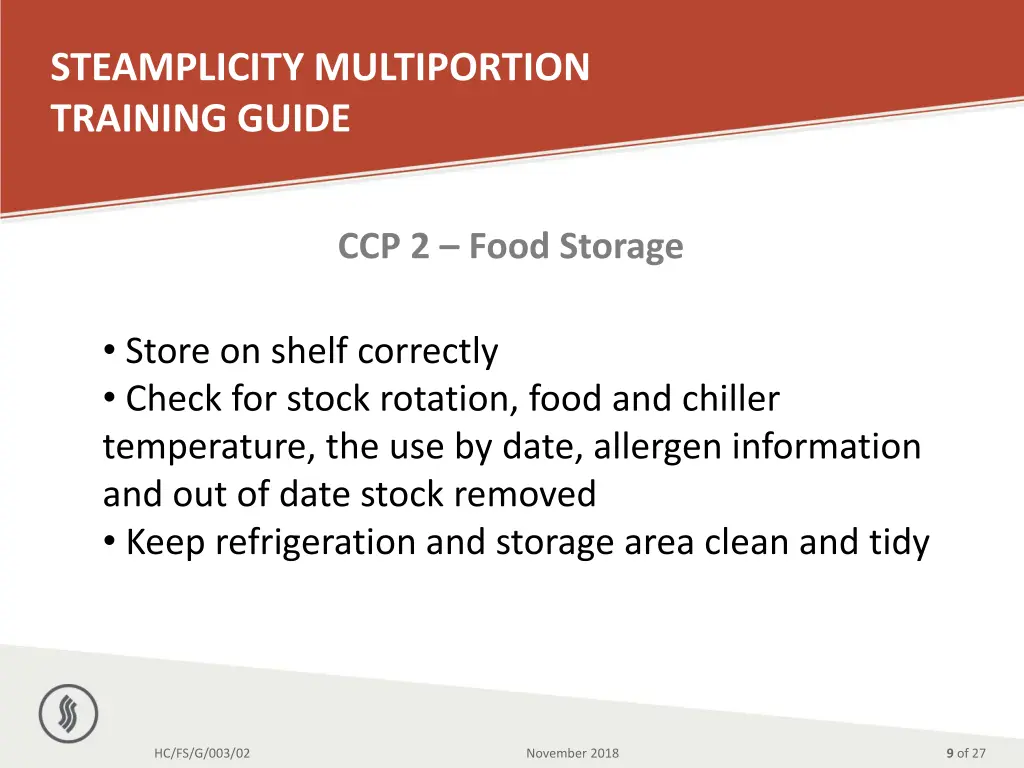 steamplicity multiportion training guide 7