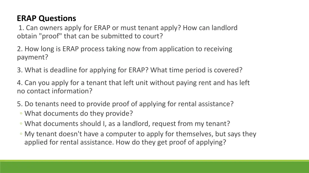 erap questions 1 can owners apply for erap
